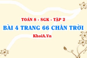Bài 4 trang 66 Toán 8 Chân trời sáng tạo Tập 2